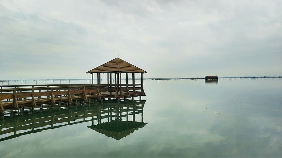 sea, laguna, sky, winter, lagoon, water, reflection, cloud - sky HD wallpaper