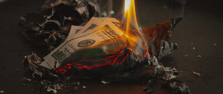 fire, flame, bonfire, candle, dollars, benjamin franklin, flames HD wallpaper