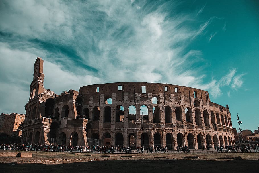 Colosseum Rome Italy, amphitheater, ancient, arches, architecture HD wallpaper