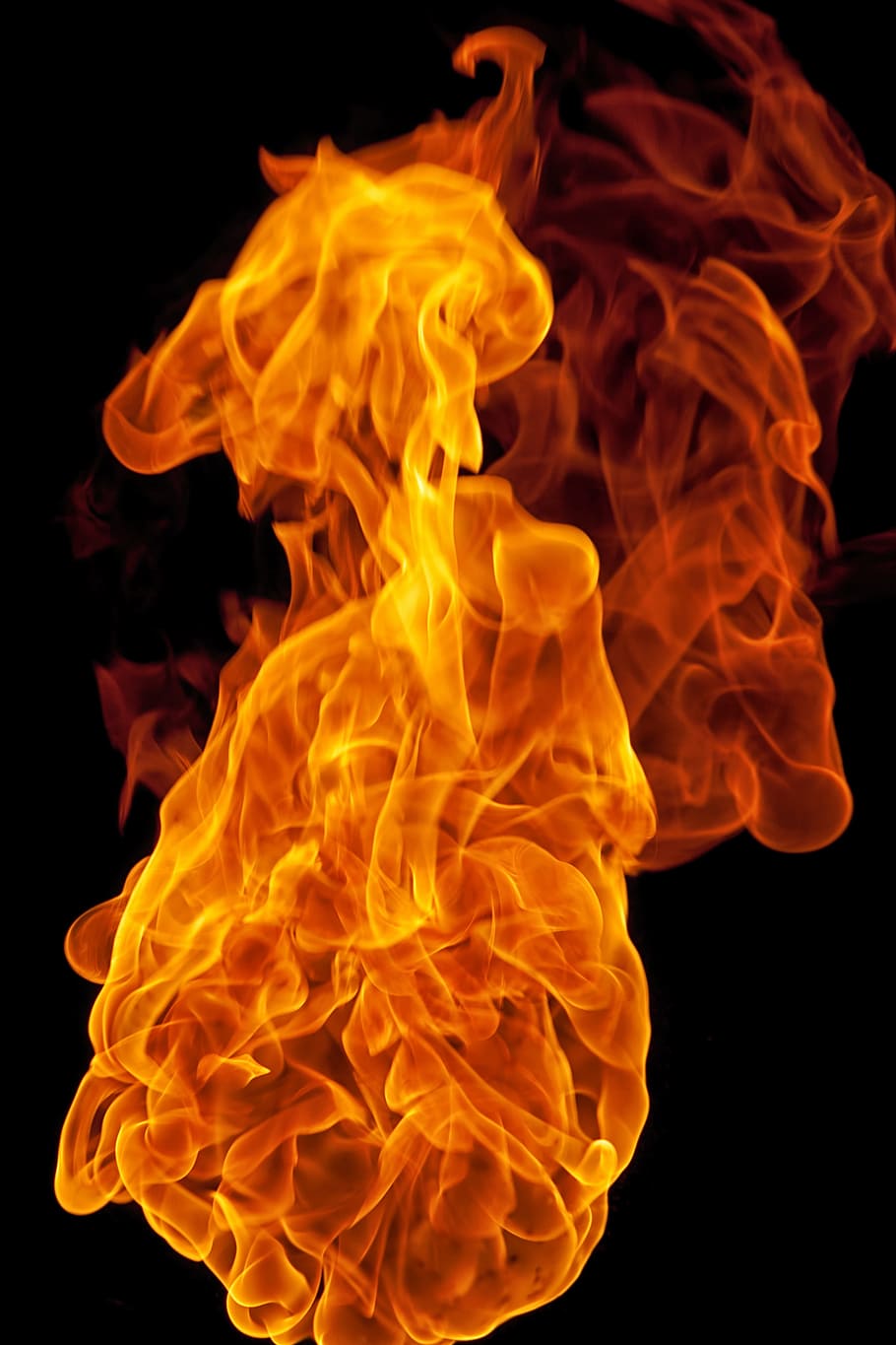 fire, ball, background, fireball, beautiful, blaze, blazing, HD wallpaper