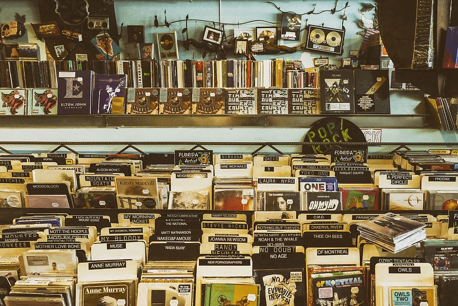 assorted-title books on display, choice, variation, large group of objects HD wallpaper