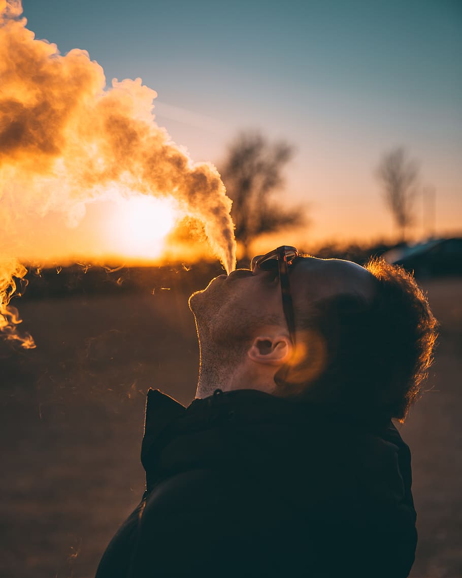 one person, portrait, headshot, sky, real people, sunset, nature HD wallpaper