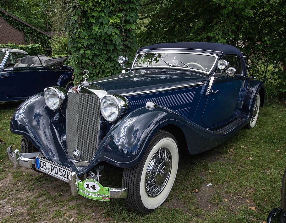 auto, vehicle, classic, chrome, transport system, convertible HD wallpaper