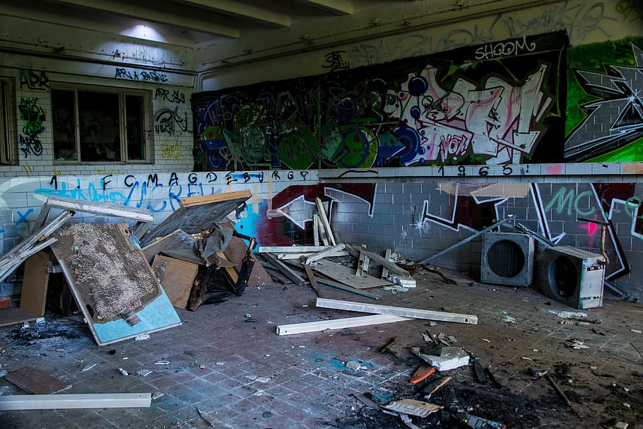 abandoned, destroyed, ruin, building, decay, pforphoto, dilapidated HD wallpaper