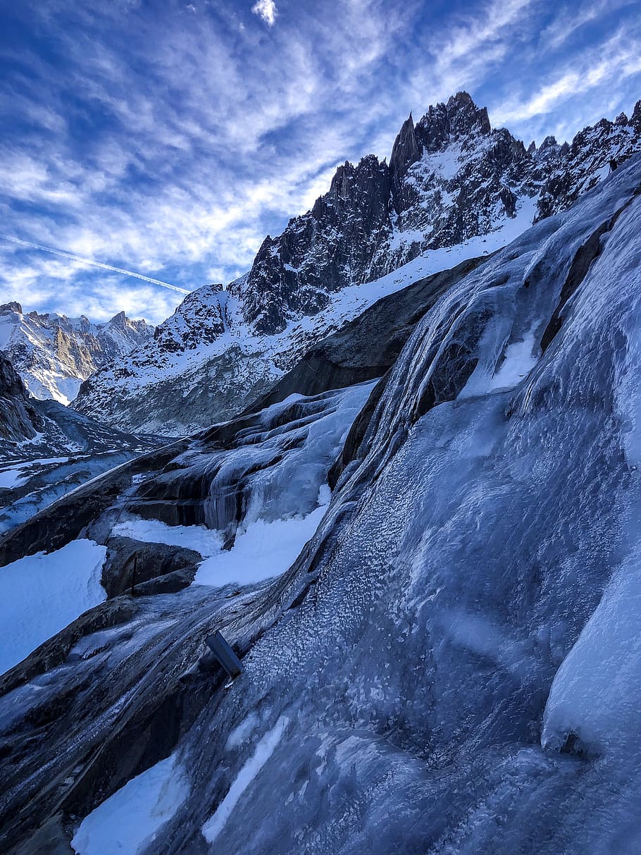 mountain coated with snow, beauty in nature, scenics - nature HD wallpaper