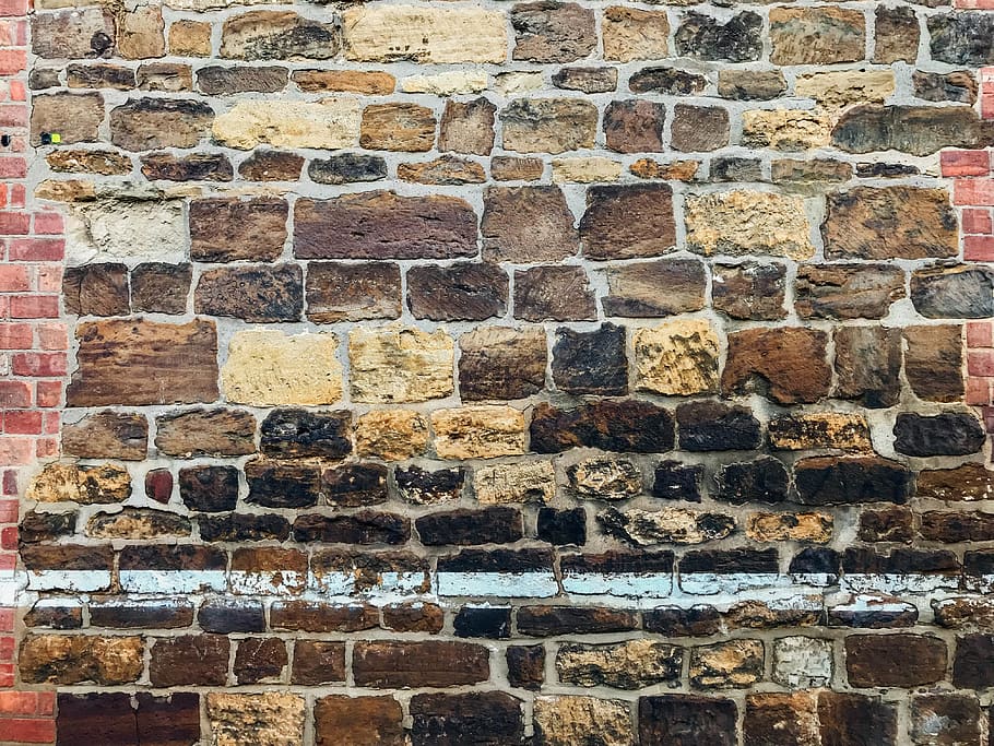 brown wall bricks, northampton, angel street, united kingdom HD wallpaper