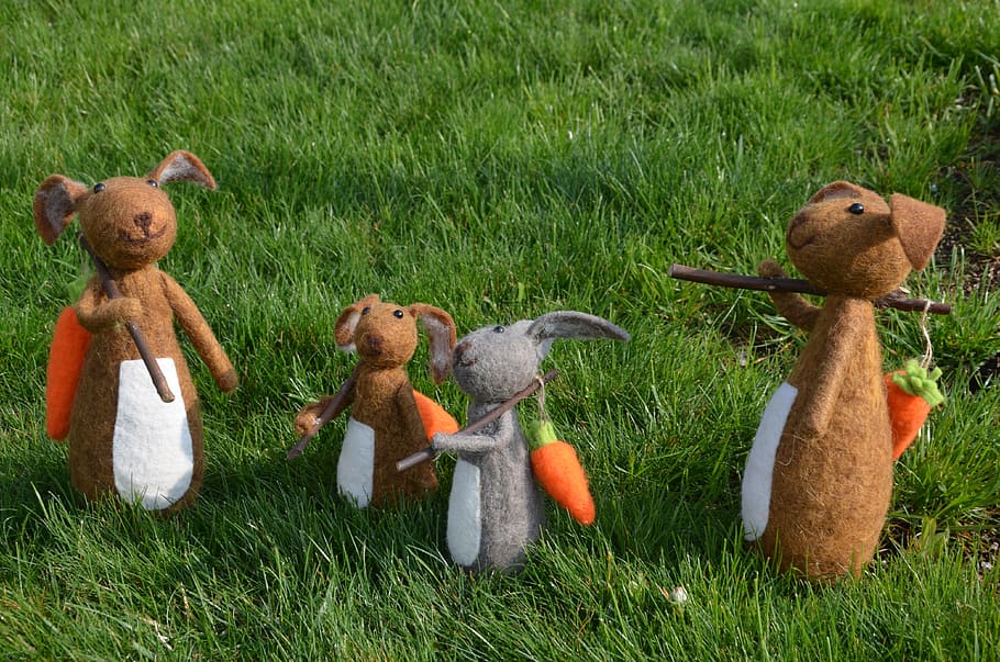 easter, hare, easter bunny, easter decoration, easter theme HD wallpaper