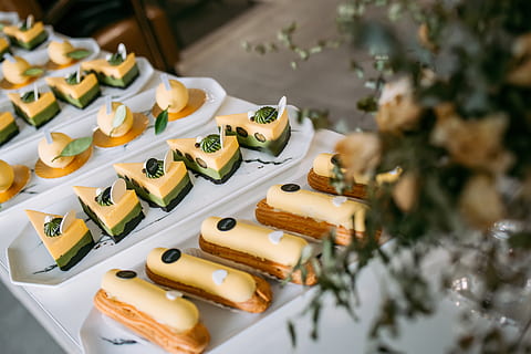 cheese cake on plate, plant, food, hot dog, toy, sushi, shop HD wallpaper