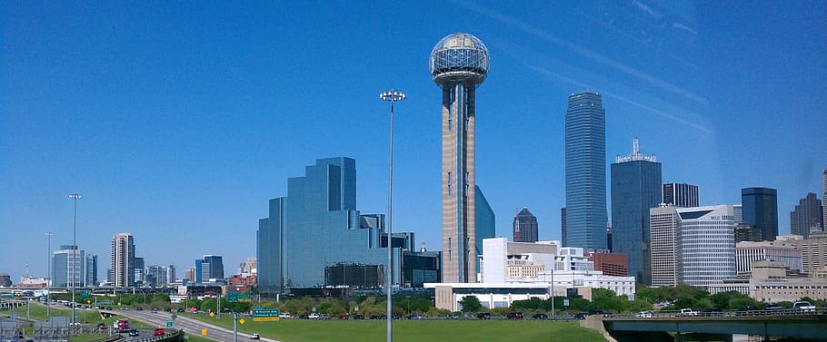 dallas, united states, cities, reunion tower, city, office building exterior, HD wallpaper