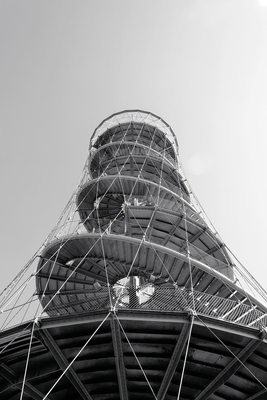 germany, stuttgart, killesbergturm, static, platform, structure HD wallpaper
