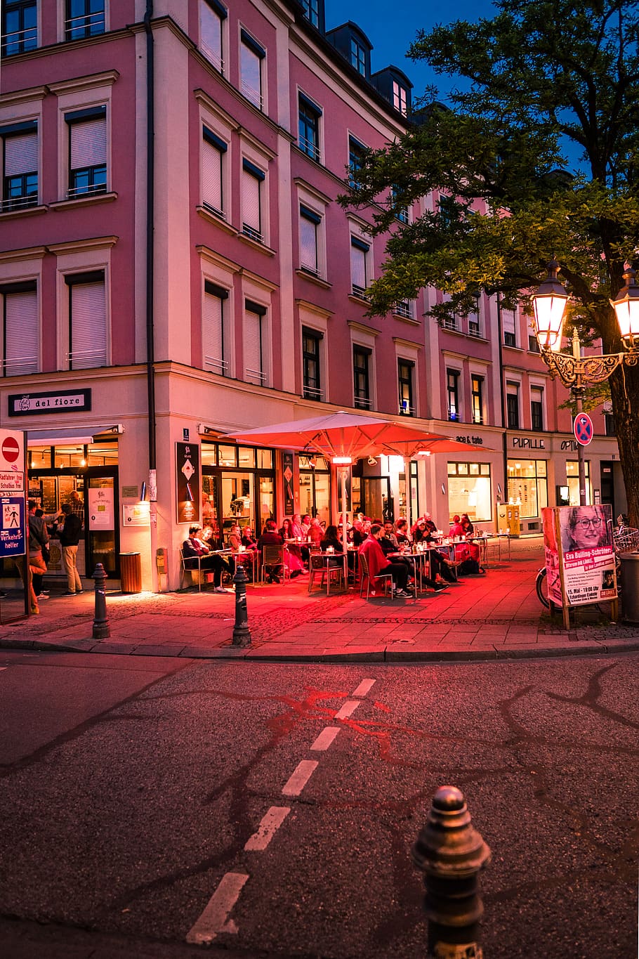 store at night, building exterior, architecture, city, built structure HD wallpaper