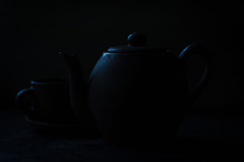tea, pot, dark, teapot, indoors, ceramics, studio shot, still life HD wallpaper