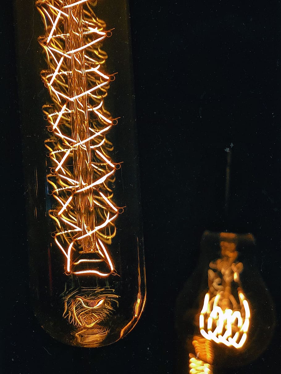 light, lightbulb, painting, art, neon, flame, bonfire, lighting HD wallpaper