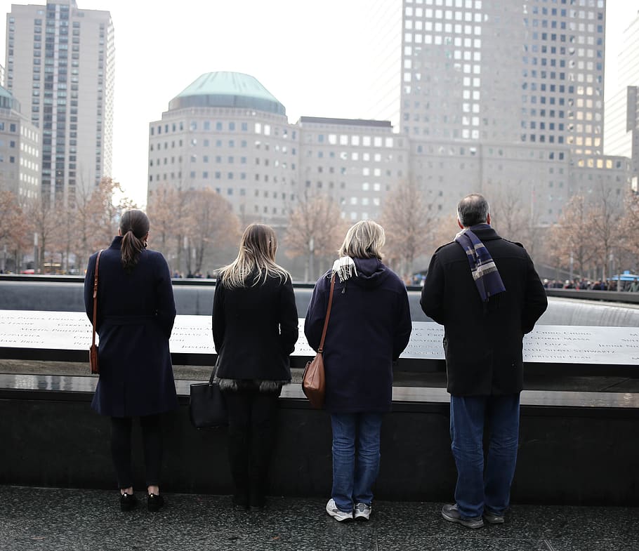 united states, new york, 9/11 memorial, people, world trade center, HD wallpaper