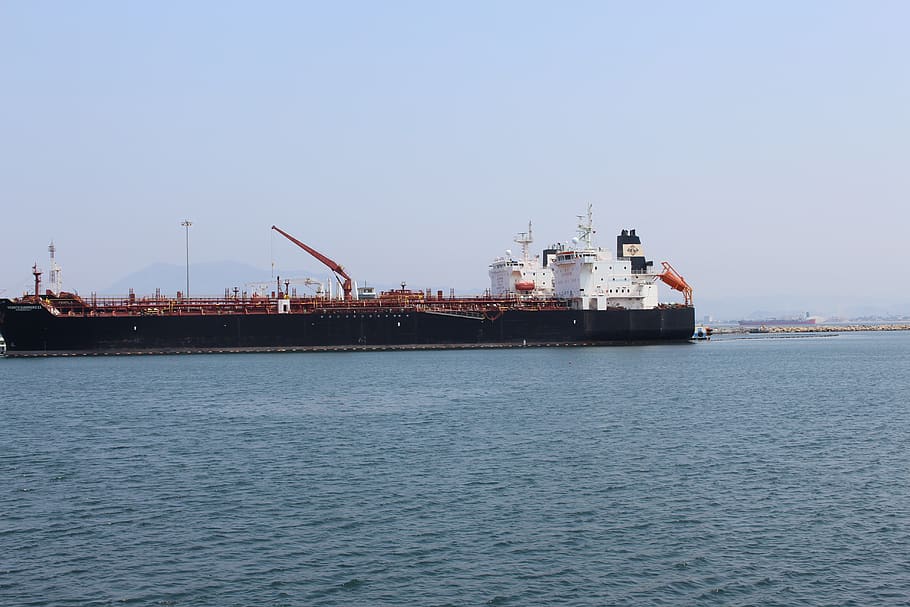 boat, beach, sea, ship, sky, water, waterfront, freight transportation HD wallpaper