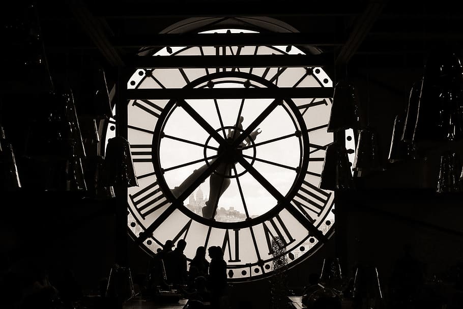 Paris Clock, various, clocks, time, vintage, indoors, architecture HD wallpaper