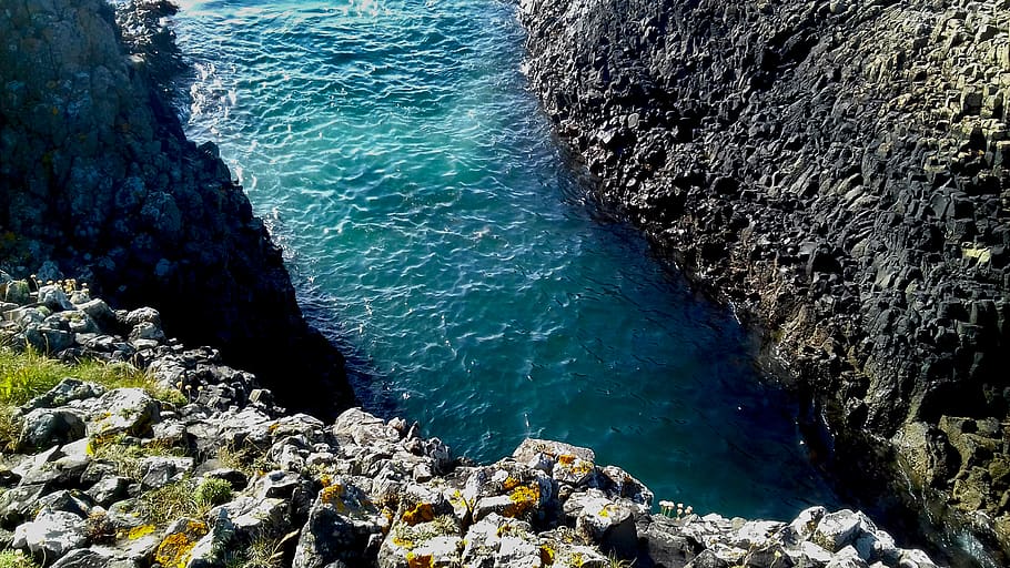 water, rocks, wave, waves, ripple, ocean, sea, tide, rising, HD wallpaper