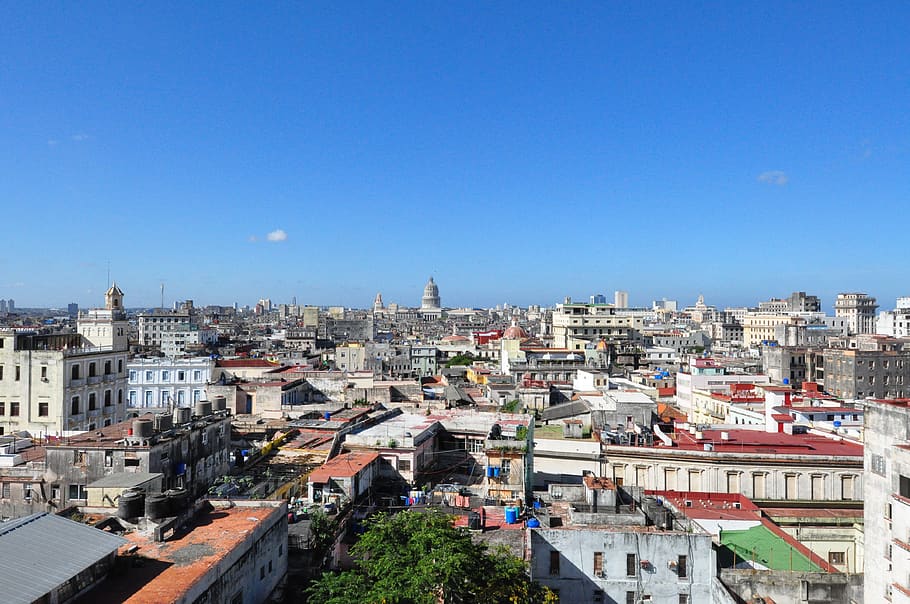 cuba, havana, rooftops, building exterior, architecture, built structure HD wallpaper