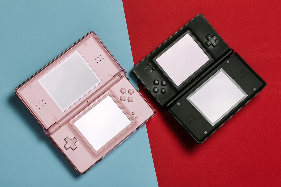 Pink And Black Nintendo DS, computer, console, design, electronics, HD wallpaper