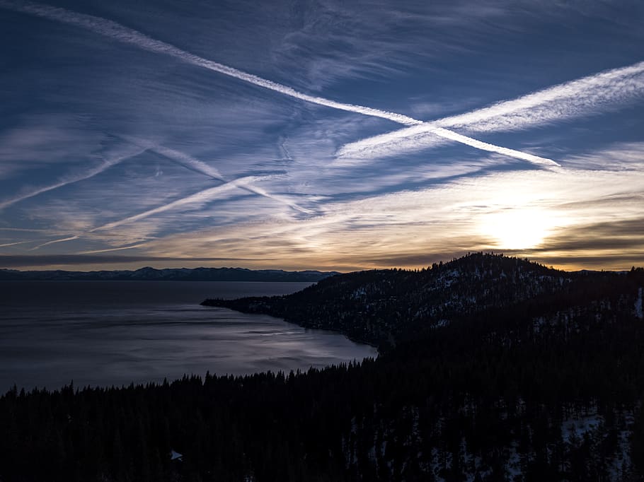 White and Blue Sky, beautiful, clouds, dawn, daylight, evening HD wallpaper