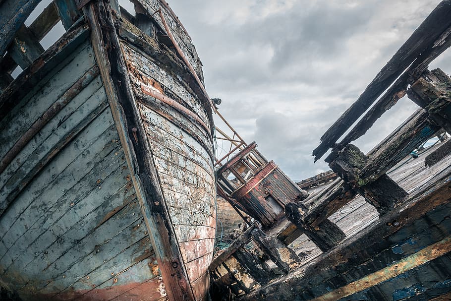 shipwreck, scotland, architecture, built structure, building exterior HD wallpaper