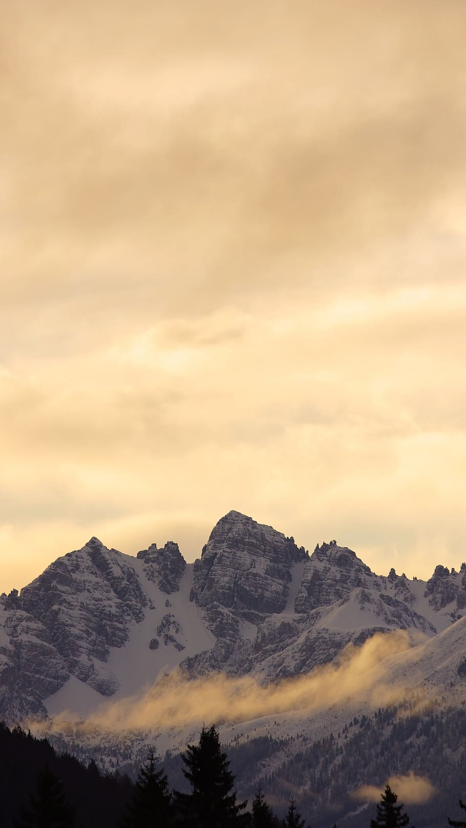mountain covered by snow, nature, outdoors, mountain range, peak HD wallpaper
