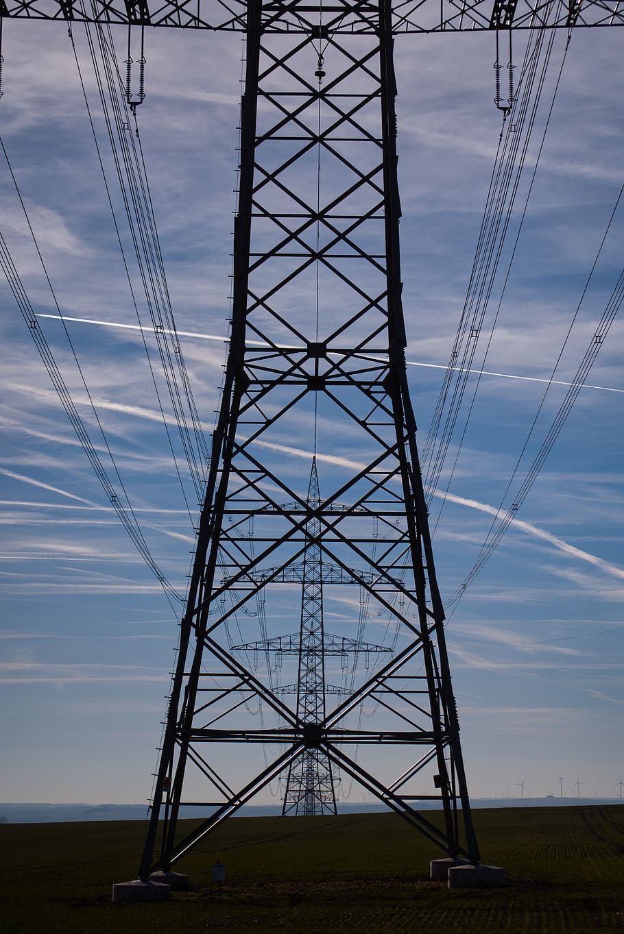 strommast, energy, electricity, current, power supply, high voltage HD wallpaper