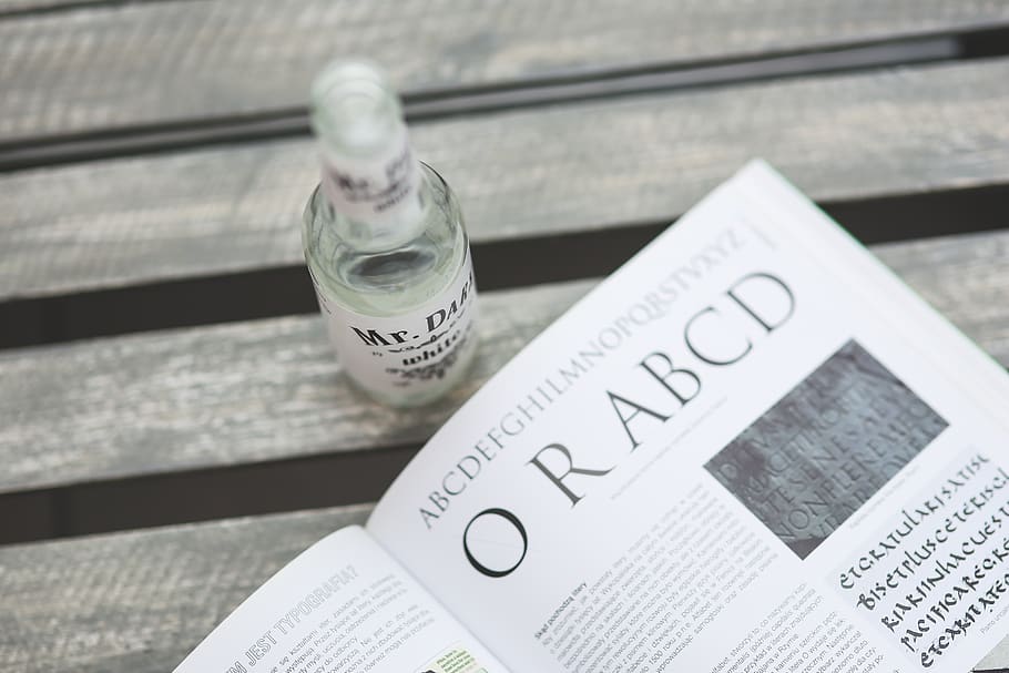 Typography book, administration, banking, bottle, commerce, currency HD wallpaper