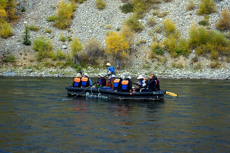 floating the snake river, raft, grand, teton, national, park HD wallpaper