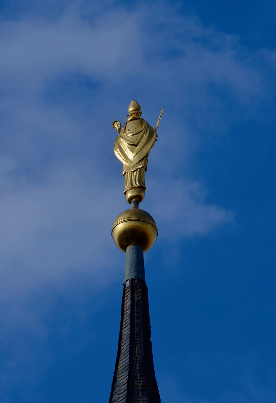 spire, bishop, gold, architecture, steeple, gilded, historically HD wallpaper