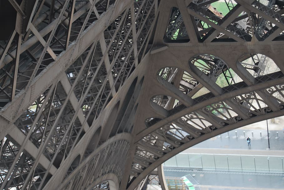 eiffel tower, metal, structure, architecture, built structure HD wallpaper