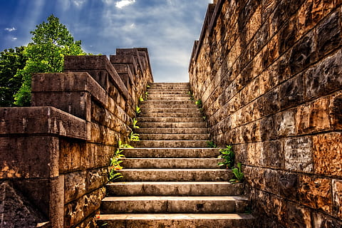 HD wallpaper: castle, steps, stairs, wall, architecture, the middle ages |  Wallpaper Flare