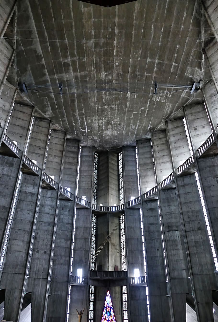 architecture, space, interior, blanket, concrete, church, cathedral, HD wallpaper