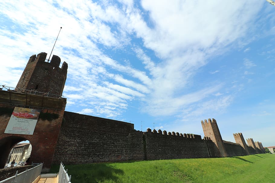 architecture, building, castle, fort, bunker, grass, plant HD wallpaper