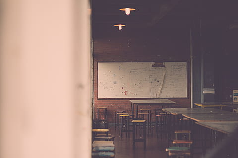 empty restaurant, school, indoors, room, classroom, argentina HD wallpaper
