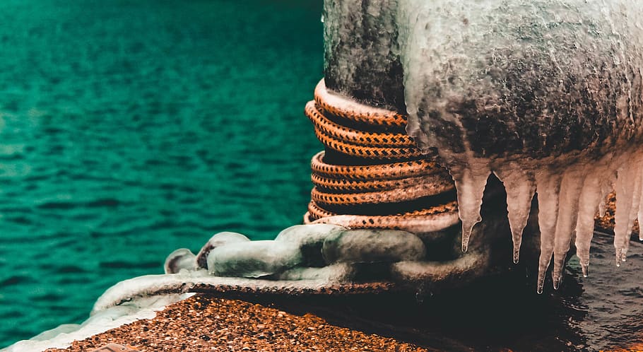 italy, muggia, wind, pier, rope, macro, fishing, sea, orange and teel HD wallpaper