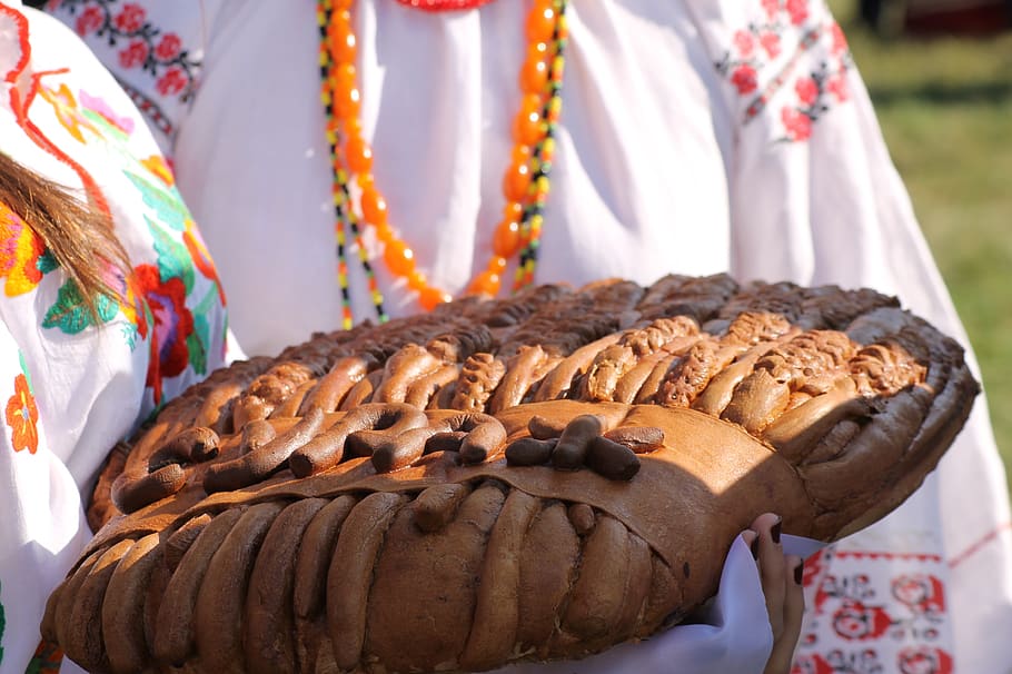 surazh, bryansk, bread, loaf, costume, nutrition, fresh, breakfast HD wallpaper