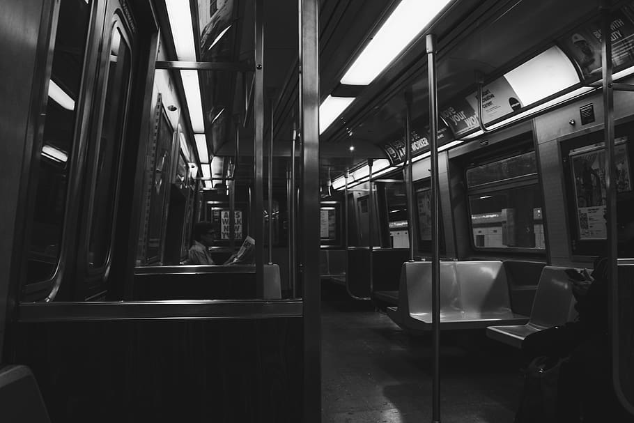 new york, united states, white, nyc, light, subway, black and white, HD wallpaper