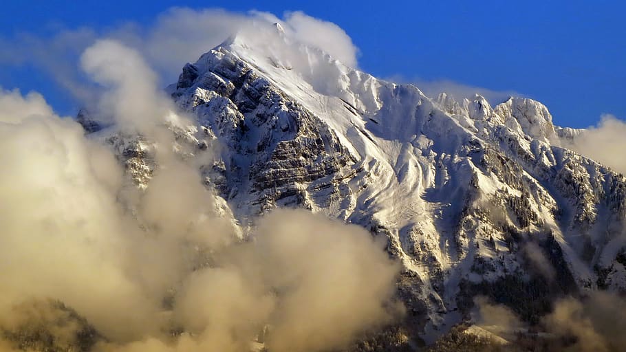 nature, landscape, mountains, alpine, switzerland, clouds, cold temperature HD wallpaper