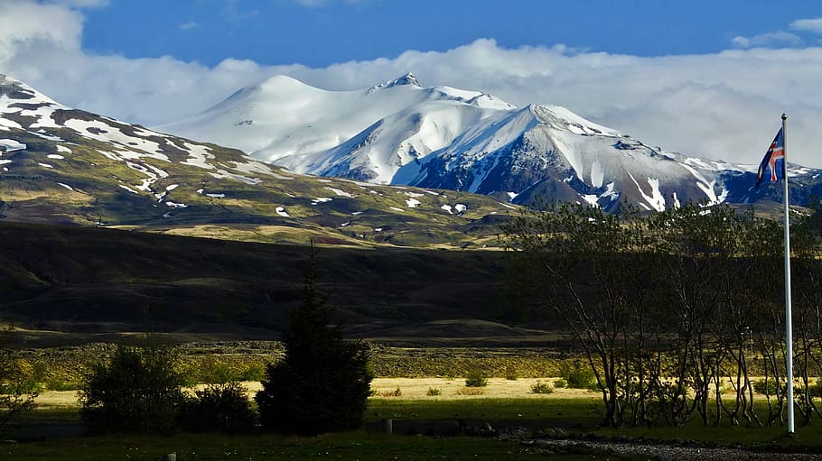 iceland, thórsmörk, mountain, scenics - nature, snow, beauty in nature HD wallpaper