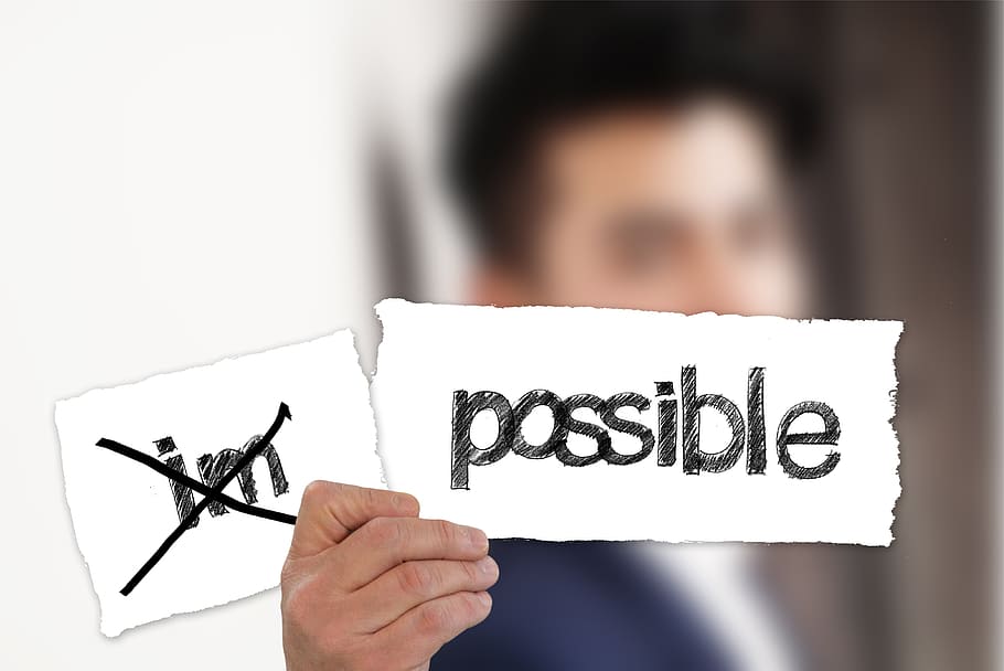 businessman, possible, impossible, opportunity, option, way out HD wallpaper