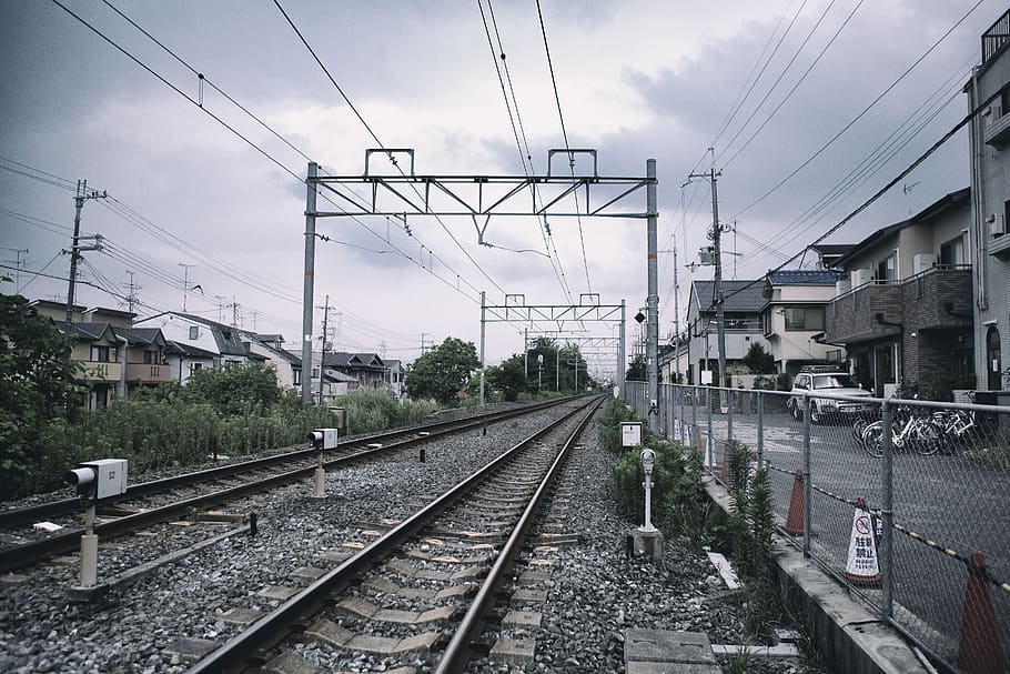 railroad, train, japan, railroad track, rail transportation HD wallpaper