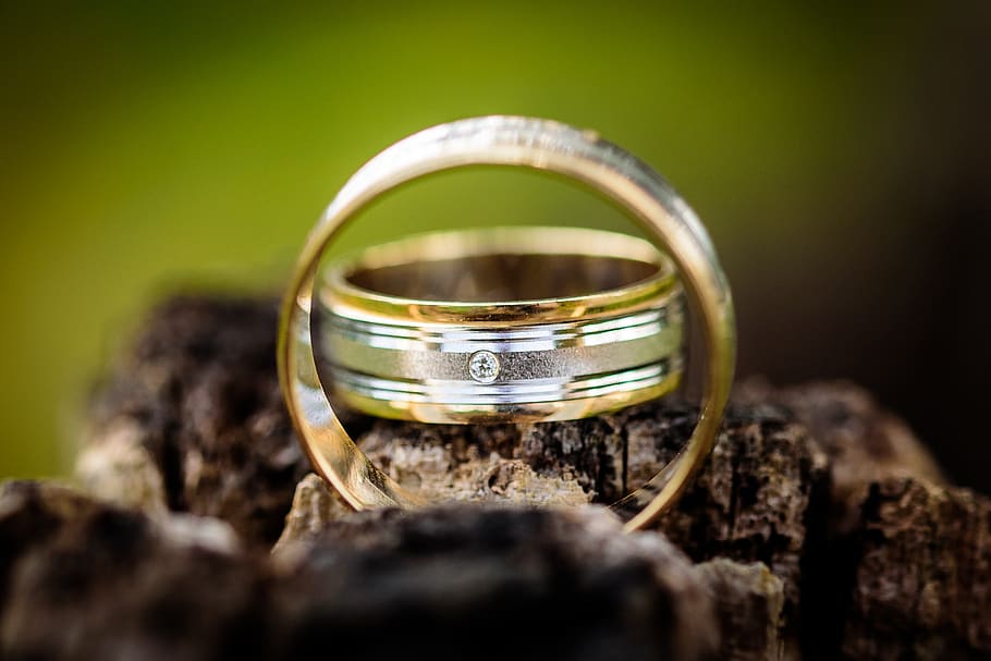 wedding, ring, engagement, couple, pair, blur, wedding ring HD wallpaper