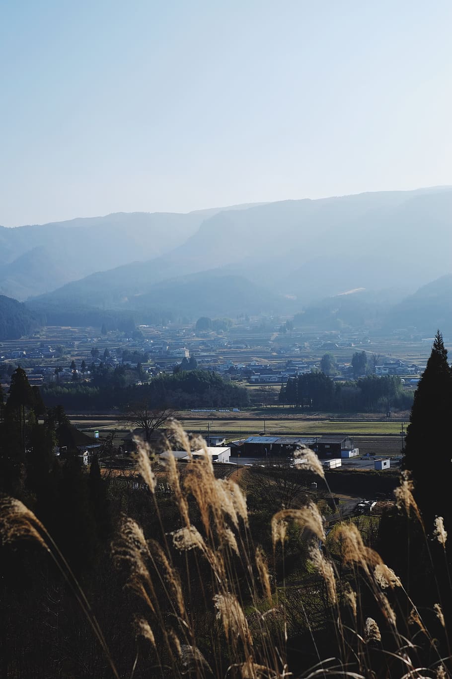 mountain, sky, local, landscape, nostalgia, beautiful, japan HD wallpaper