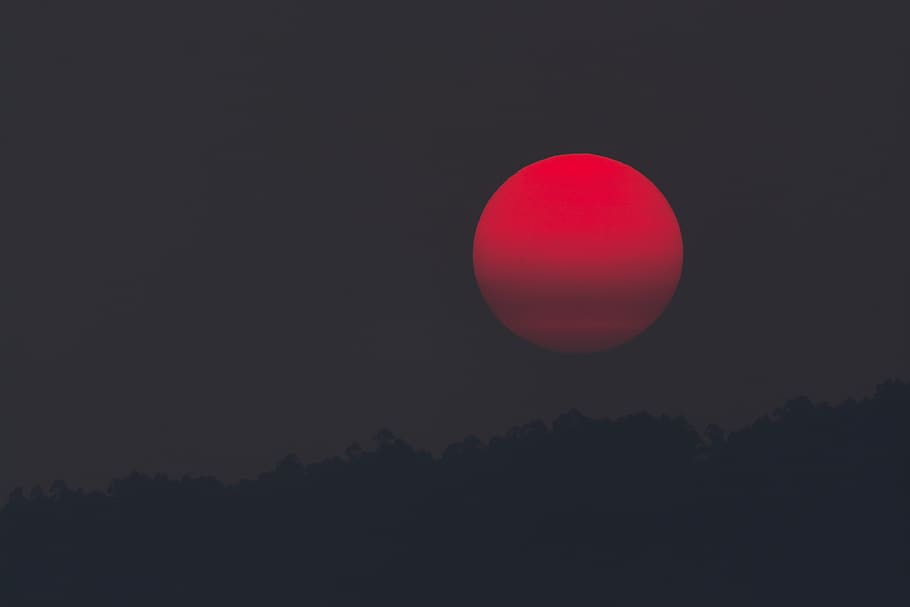 moon, sky, eclipse, astronomy, night, scenics - nature, tranquility HD wallpaper