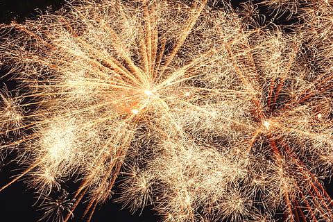 lake champlain, firework, gold, glitter, shimmer, shine, explosion HD wallpaper