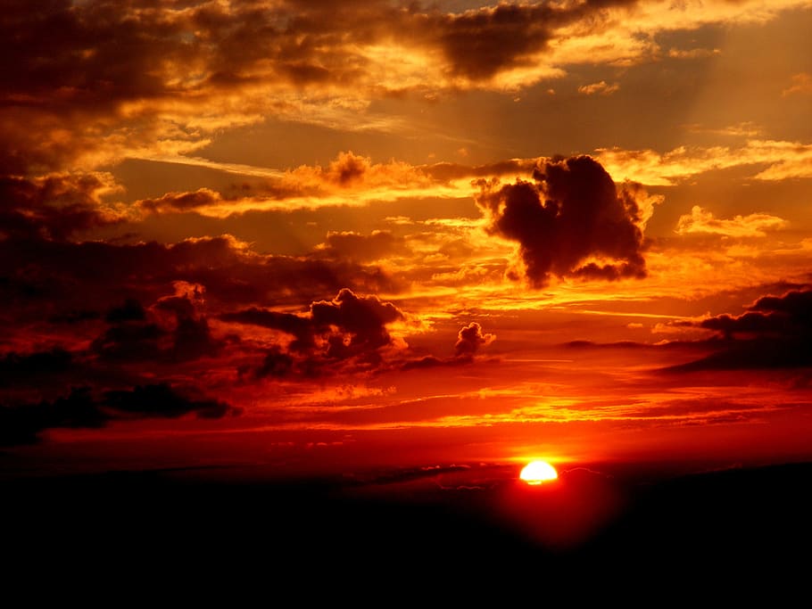 Photography of Sunset, clouds, dawn, sky, sunrise, cloud - sky HD wallpaper
