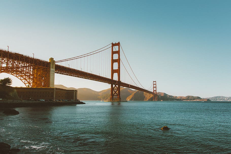 Golden Gate Bridge, bridge - man made structure, water, connection HD wallpaper