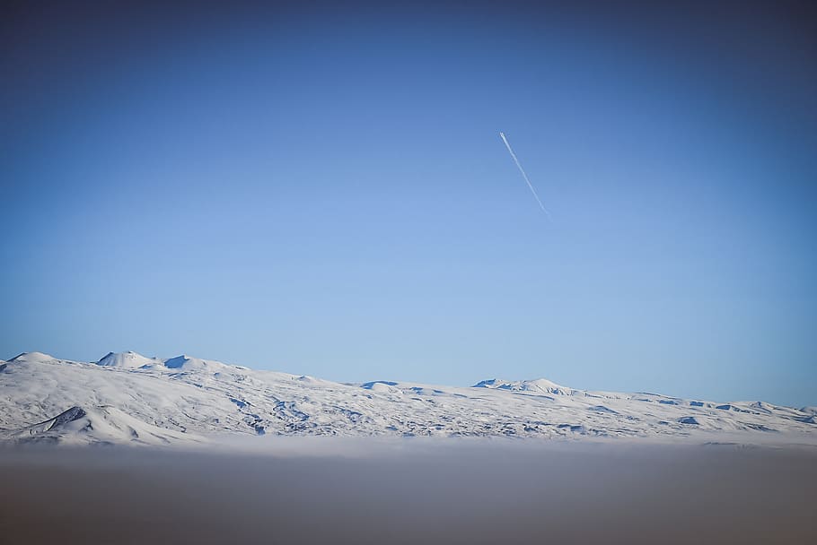 land covered in snow, outdoors, nature, mountain, mountain range HD wallpaper