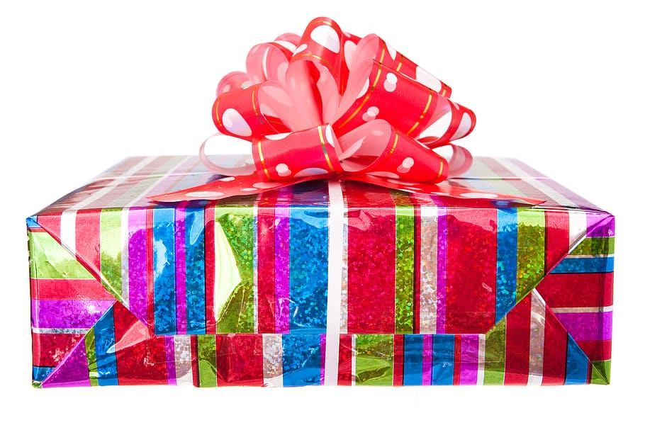 gift, bow, box, christmas, holiday, object, present, small HD wallpaper